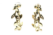 "Tiffany" Brand Olive Leaf Hoop Earrings