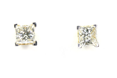 1ctw Princess Cut Diamond Studs