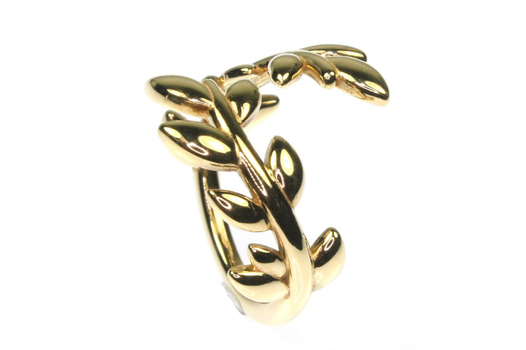 "Tiffany" Brand Olive Leaf Bypass Ring