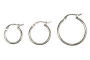 Classic Round Thin Hoops