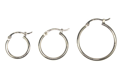 Classic Round Thin Hoops