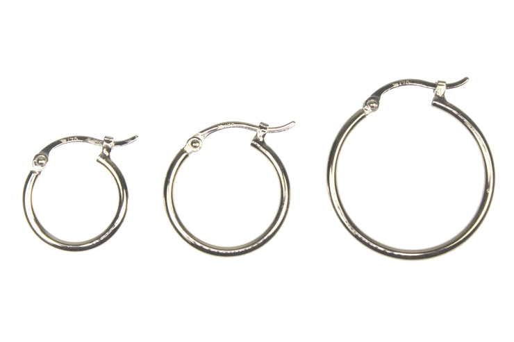 Classic Round Thin Hoops