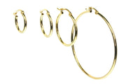 Classic Round Thin Hoops