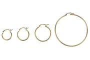 Classic Round Thin Hoops