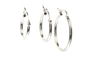 Classic Round Thin Hoops