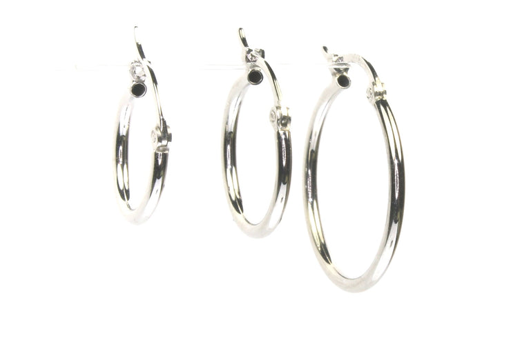 Classic Round Thin Hoops