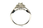 .61ctw Diamond Halo Style Ring