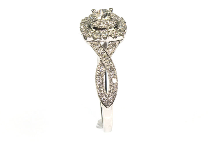 .61ctw Diamond Halo Style Ring