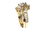 1.75ctw Diamond Marquis and Round Ring