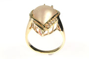 Mabe Pearl and Diamond Ring