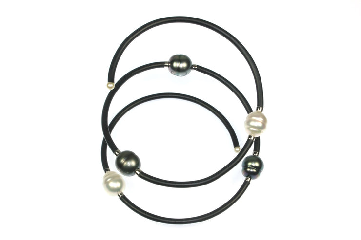 Tahitian and South Sea Pearl Station Necklace