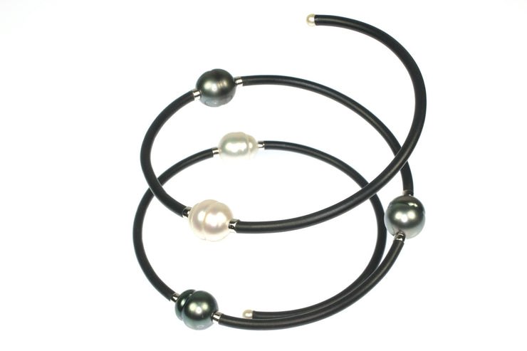 Tahitian and South Sea Pearl Station Necklace