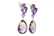 Ametrine and Amethyst Drop Earring
