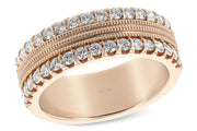 Diamond Double Row Anniversary Band