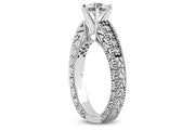 .70ctw Engraved Engagement Ring Setting