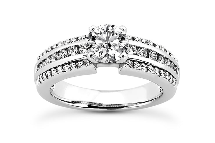 .52ctw Diamond Wide Engagement Ring Setting