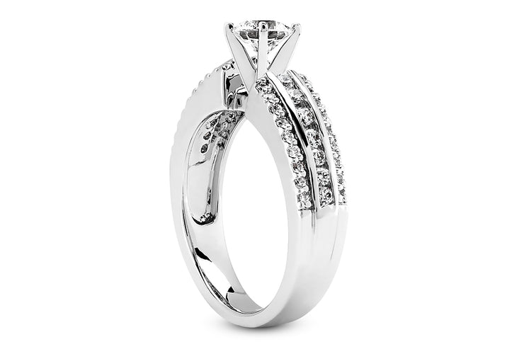 .52ctw Diamond Wide Engagement Ring Setting