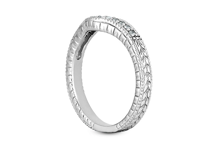 .12ctw Diamond Carved Band