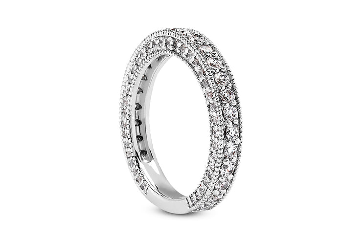 .95ctw Diamond 3 Sided Band