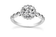 .24ctw Diamond Halo Engagement Ring Setting