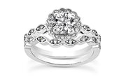 .24ctw Diamond Halo Engagement Ring Setting