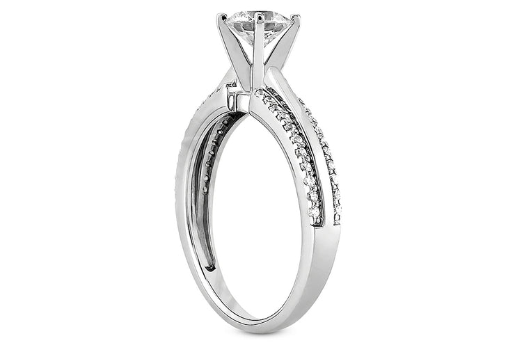 .22ctw Diamond 2 Row Engagement Ring Setting