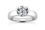 Half Bezel Diamond Ring Setting