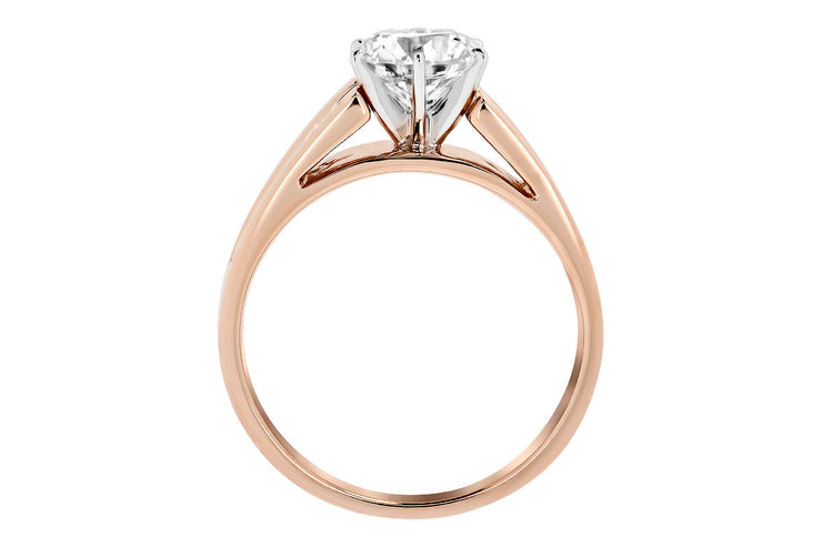 Wide Cathederal Channel Diamond Ring Setting