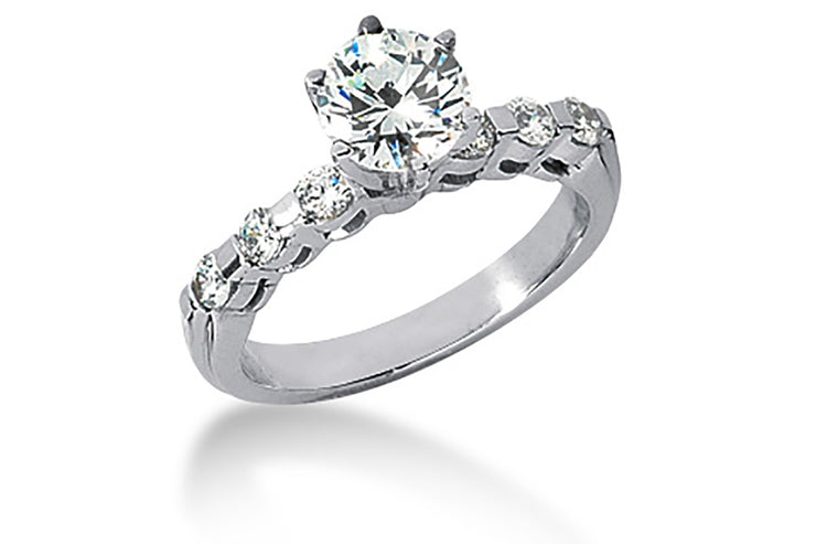 .20ctw Diamond Bar Set Engagement Ring Setting