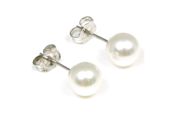 7mm Akoya Pearl Stud Earrings