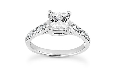 Princess Cut Diamond Ring Setting