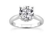 Side View Diamond Solitaire Ring Setting