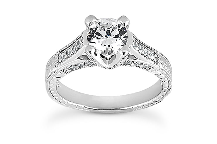 .38ctw Diamond Carved Ring Setting