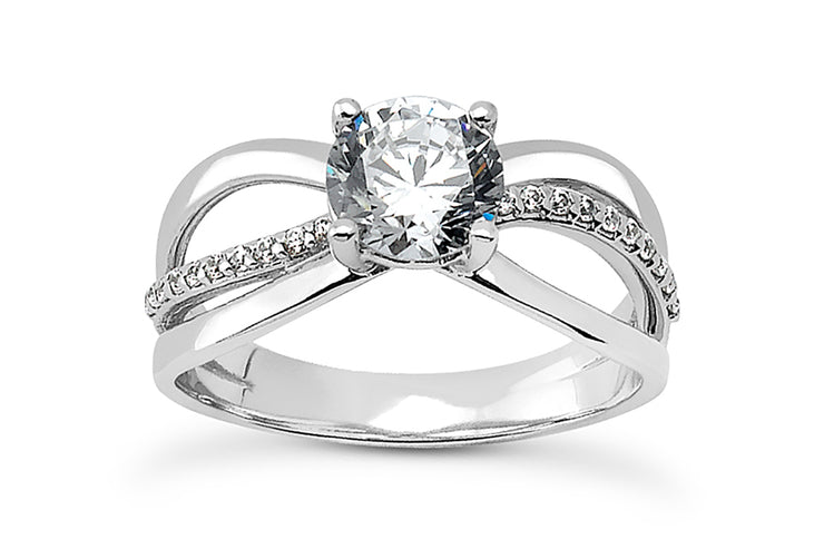 .10ctw Diamond Split Engagement Ring Setting