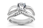 .10ctw Diamond Split Engagement Ring Setting