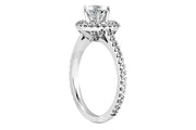 .51ctw Diamond Halo Engagement Ring Setting