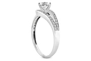 Diamond Knot Engagement Ring