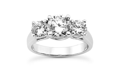 .30ctw Diamond Three Stone Engagement Ring Setting