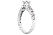 .32ctw Double Row Diamond Engagement Ring Setting