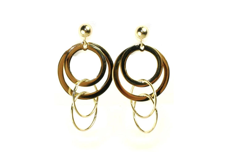 Multi Circle Dangle Earrings