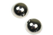 Polished Button Earrings