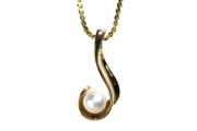 Akoya Pearl Swirl Necklace