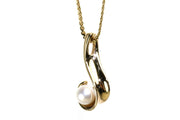 Akoya Pearl Swirl Necklace