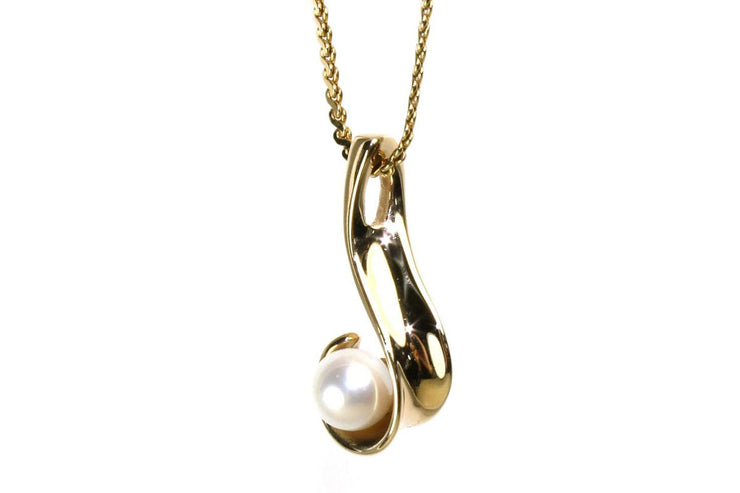 Akoya Pearl Swirl Necklace