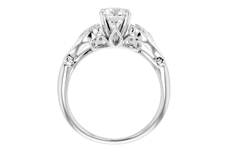 Two-Tone Intricate Diamond Ring Setting