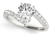 .25ctw Diamond Bypass Engagement Ring Setting