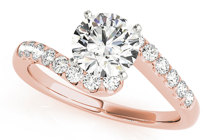 .25ctw Diamond Bypass Engagement Ring Setting