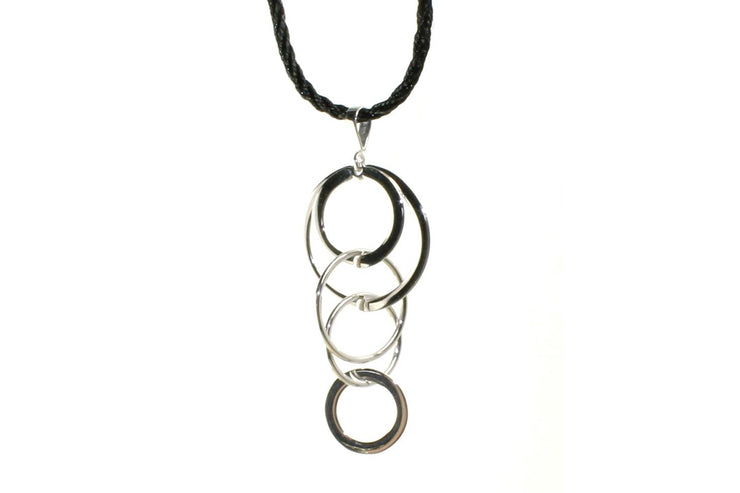Multi Ring Dangle Necklace
