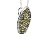 2.46ctw Natural Colored Diamond Boulder Necklace