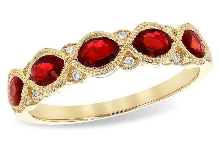 1ctw Ruby and Diamond Band